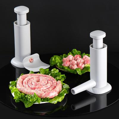 Sausage Maker Easy To Clean Make Meatballs Piston Design Useful 2-in-1 Portable Manual Meatball Filling Tool Kitchen Gadget