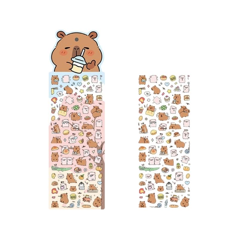 Adorable Animal Shaped Sticker Variety Pack PET Texture Suitable for Crafting Bullets Journal Decoration Safe