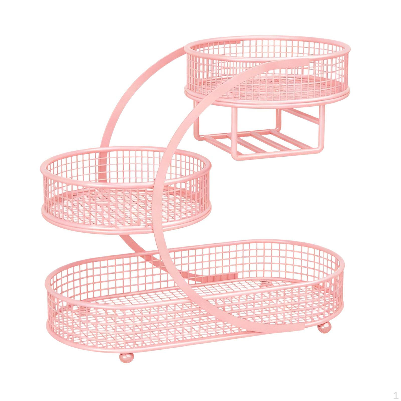 

Фруктовая корзина Хлеб Овощи Держатель Стойка Прочные корзины для хранения Чаша для розовый