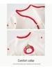 Newborn Cotton Monk Bodysuit - Red, 0-3 Months, Butterfly Design Jumpsuit for Spring/Autumn