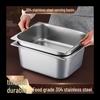 NHZHIW Commercial 304 Stainless Steel Rectangular Food Pan