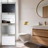 Upgrades Water Tank Button Panel Plastic Construction Easy Installs Strong Bathroom Flush Panel for Bathroom