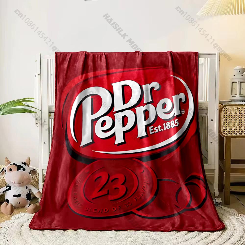 1PC Dr. P-Pepper Blanket 3D Flannel Plush Decorative Bed Blanket - Super Soft, Lightweight, Warm Cozy for Couch Sofa, Home Decor