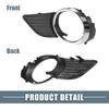Front Left Right Side Fog Light Grille Cover 52040-08010 52030-08010 Fog Light Bezel Cover Trim for Toyota Sienna 2011-2017 1 Pair