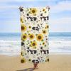 Cute Cows Pattern Beach Towel for Family Stuffs Friend Gift Quick-Dry Sand Free For Bath Yoga Tourism Beach Camping Swimming GYM