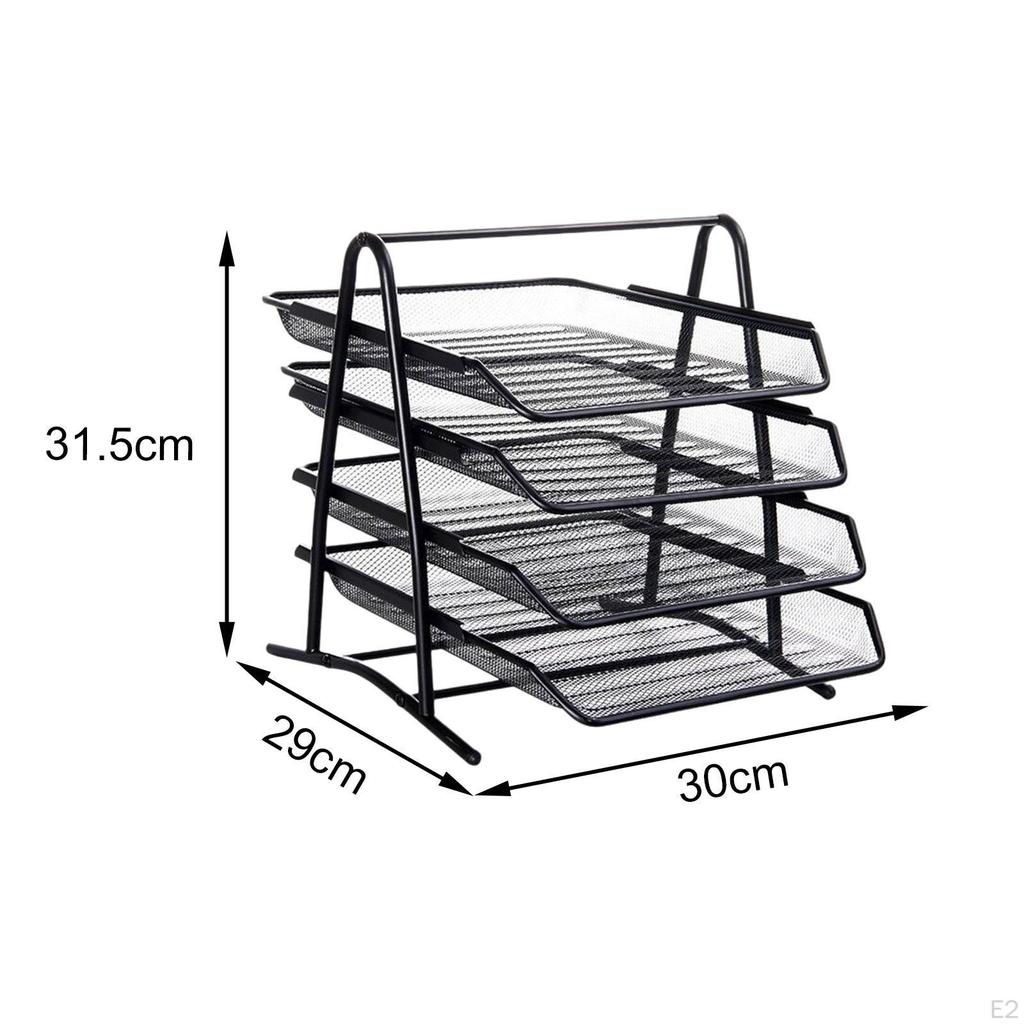 Desktop File Organizer Document Holder Letter Tray for Business Classroom