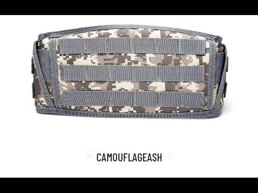 Camouflage Molle Tactical Outdoor Waist Belt - Multi-Purpose Military-Style Gear Belt for Field Use