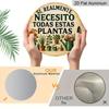 2D Flat Aluminum Wall Art with A Whimsical Design 7.87 Inches X 7.87 Inches Perfect for Plant Lovers; Ideal for Farms, Gardens, Farmhouses, Cafes