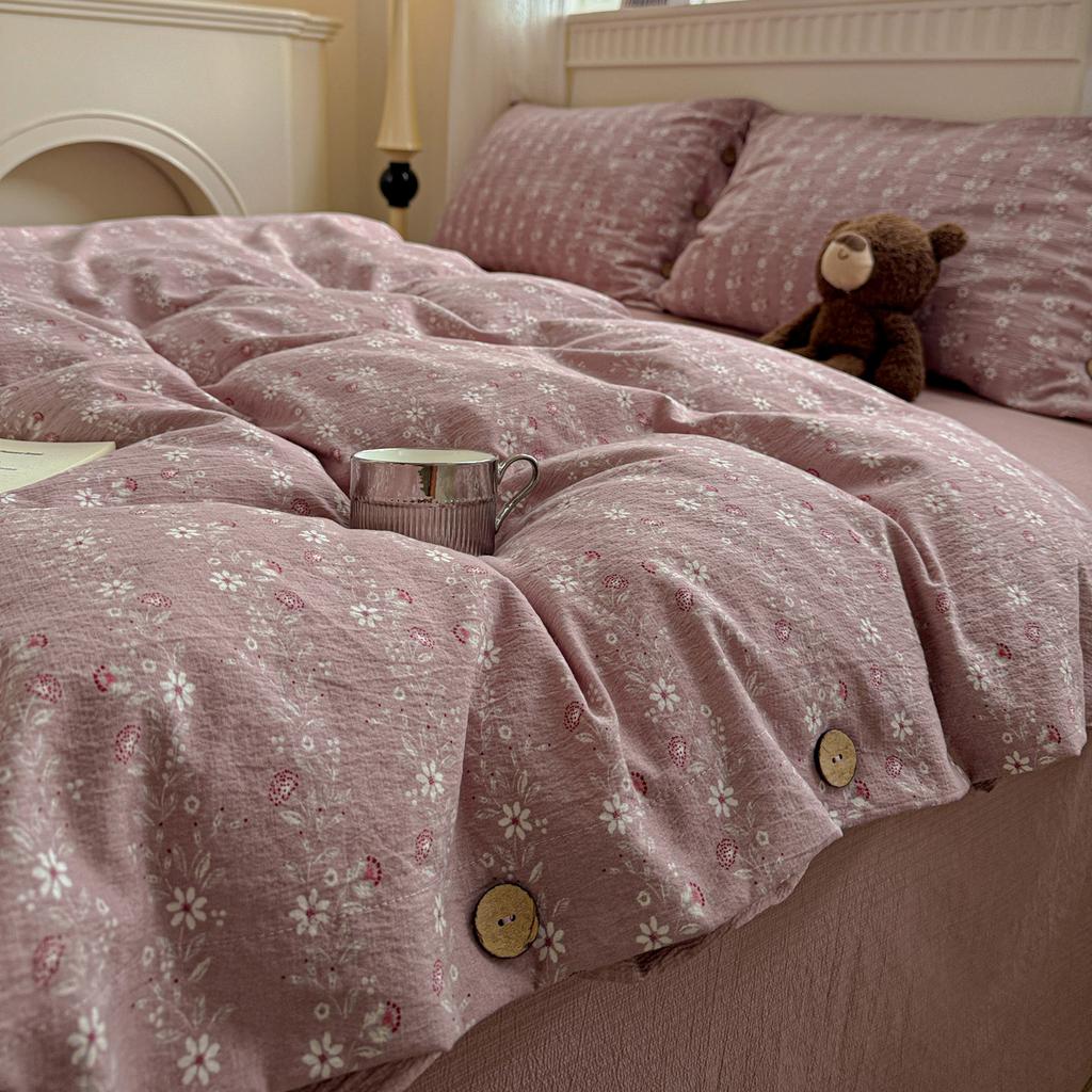 Green Floral Bedding Set Vintage Duvet Cover Set With Pillowcases Single Twin Double Sheet Bed Home Decor Bed Linen Set For Home