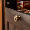 1pc Drawer single-hole handle new Chinese retro cupboard door handle luxury European bedside table handle.