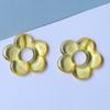 Colored Perforated Beads Hollow Flowers-Shaped Pendant DIY Clothing Accessories Earrings Hairpin Phone Shells Material