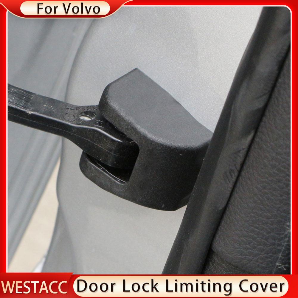4 Bucăți Capac de Protecție Stop Ușă Mașină Carcasă pentru Volvo XC60 XC90 S90 Capac Limitator Anti-Rugină Blocare Ușă