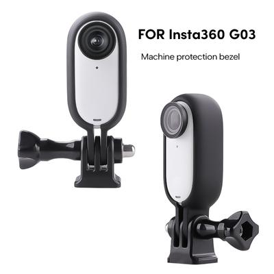 Kit di telaio protettivo con adattatore di montaggio con adattatore filettato da 1/4" per accessori per treppiede per fotocamera Insta 360 Go 3 Selfie Stick