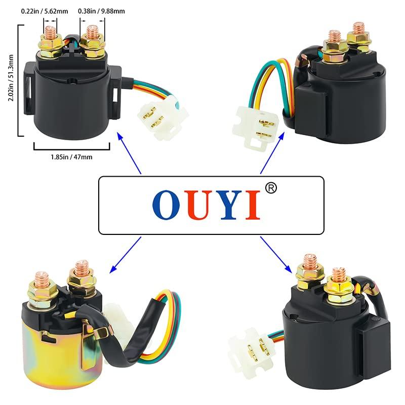 OuYi Motorcycle Starter Relay for Yamaha Timberwolf 250 YFB250 1992-1999 SRX250 SRX 250 1987 1988 Terra PRO 350 YFP350U 1988 ATV
