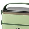 3 Compartments Lunch Storage Container Double Layer Food Container  For Camping