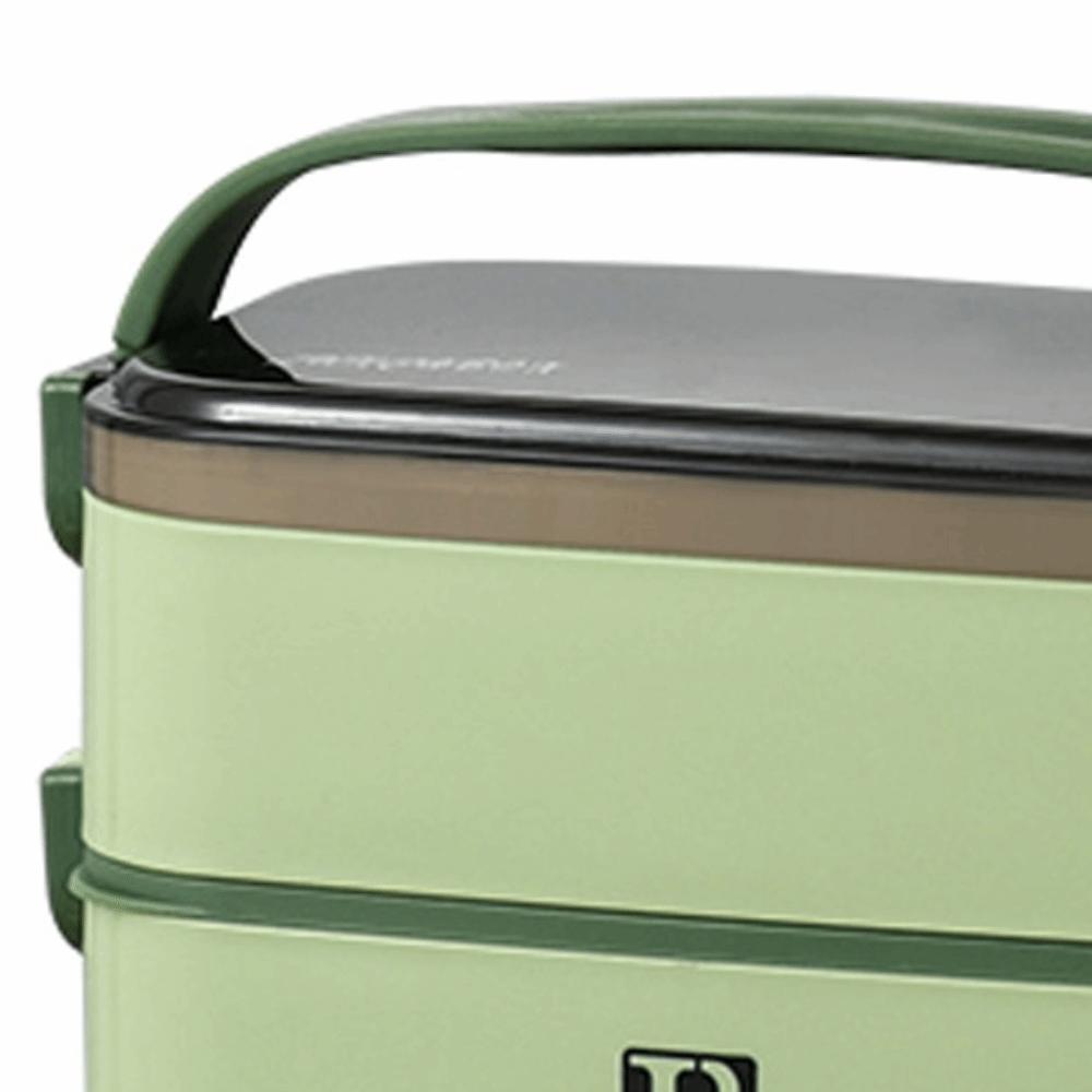 3 Compartments Lunch Storage Container Double Layer Food Container For Camping
