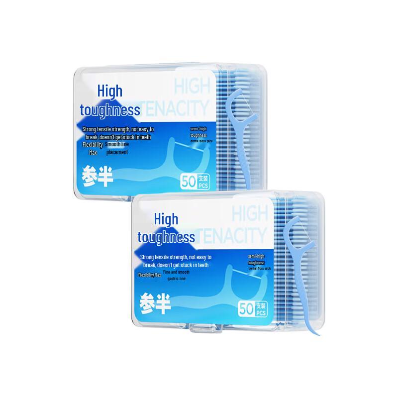 Зубочистки Cansban с двойной нитью, высокая прочность, 100 шт.