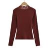 Women's 2026 Slim Fit Deep V-Neck Lace Patchwork Long Sleeve T-shirt