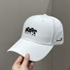 Hat American Cap Women's New Embroidered Simple Men's Light Luxury Visor Hard Top Versatile Baseball Cap