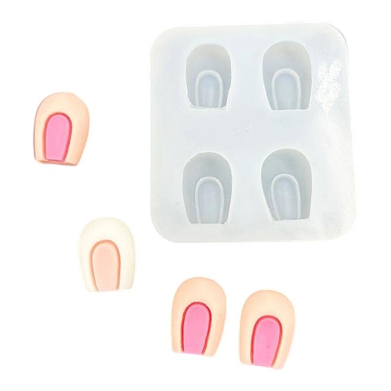 Mini Ear Shaped Silicone Molds With High Accuracy Detailing For Crafts