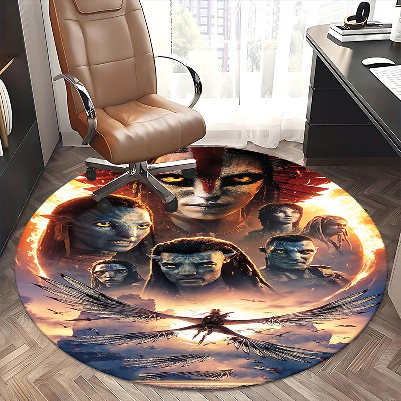 Avatar Movie Inspired Chair Mat - Round Carpet for Home Decor, Office Use, Living Room, Bedroom, Gift Idea0241b