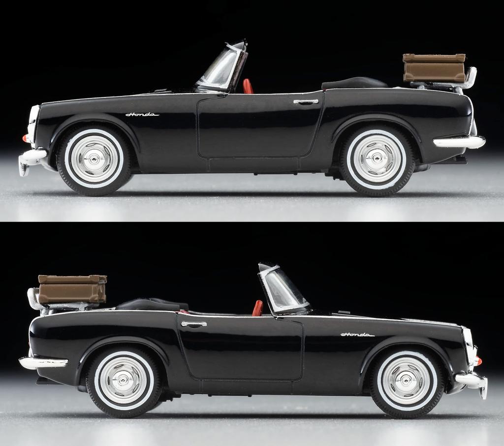Tomytec Tomica Limited Vintage Scale Honda S600 Open Top Black Finished Model 1/64 LV-199c