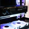 GPU Brace Support Holder To Fix Graphics Card Video Card Sag Holder 3mm Thickness Aluminum Alloy White EZDIY-FAB -