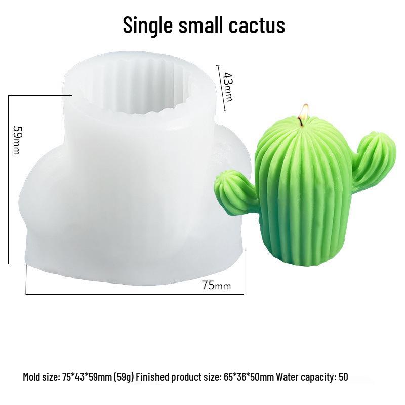 Vítězná Sukulentní Série: DIY silikonové formy na epoxidové kaktusy a svíčky v květináčích