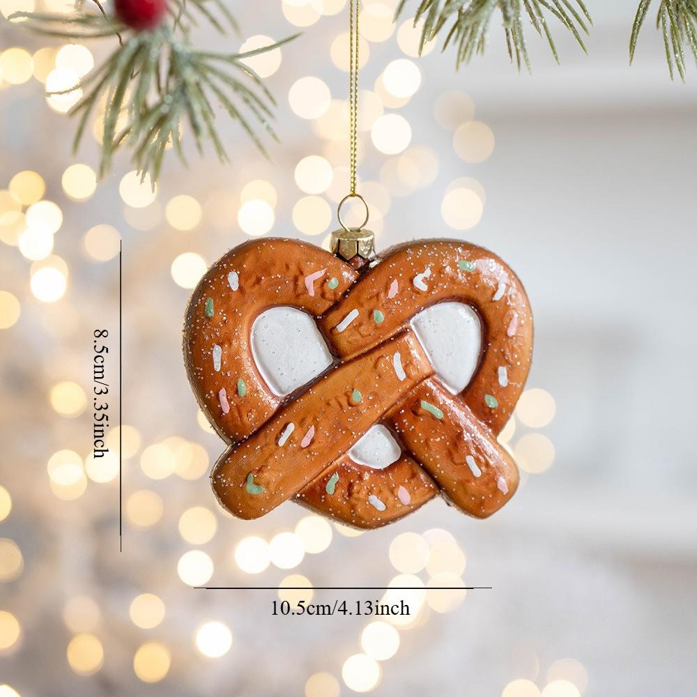 1PC Gingerbread Color Old Man Biscuit Pendant Christmas Tree Decoration Pendant Christmas Tree Ornament Christmas Decoration Small Gift