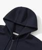 Suare Neoprene 2-Way Zip-Up Hoodie Black