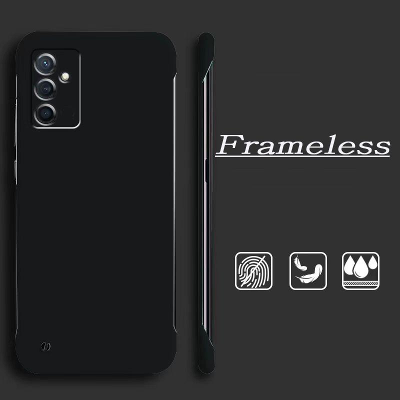 

Модный тонкий безрамочный чехол для Samsung Galaxy A55 A15 A05S A54 A34 A24 A14 A53 A33 A23 A13 A52 A32 A12 A51 A31 A21S A50 A30 чехол жесткий скраб ПК Samsung Galaxy A51 (4G) чёрный