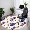 1pc Butterfly Night Office Round Rug, Non-slip, Soft and Durable Office Rug for Interior Decoration, Perfect for Office, Beautiful Decoration Yy260324