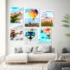 Abstract Colorful Hot Air Balloon Art Posters and Prints Canvas Paintings Wall Art Pictures for Living Room Decor (No Frame)
