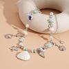Seaside vacation style ceramic shell conch starfish pendant necklace niche item decoration