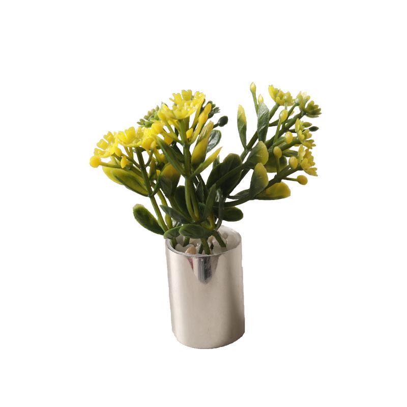 Miniature Potted Greenery Plant for 1:12 Scale Dollhouse BJD Pretend Play