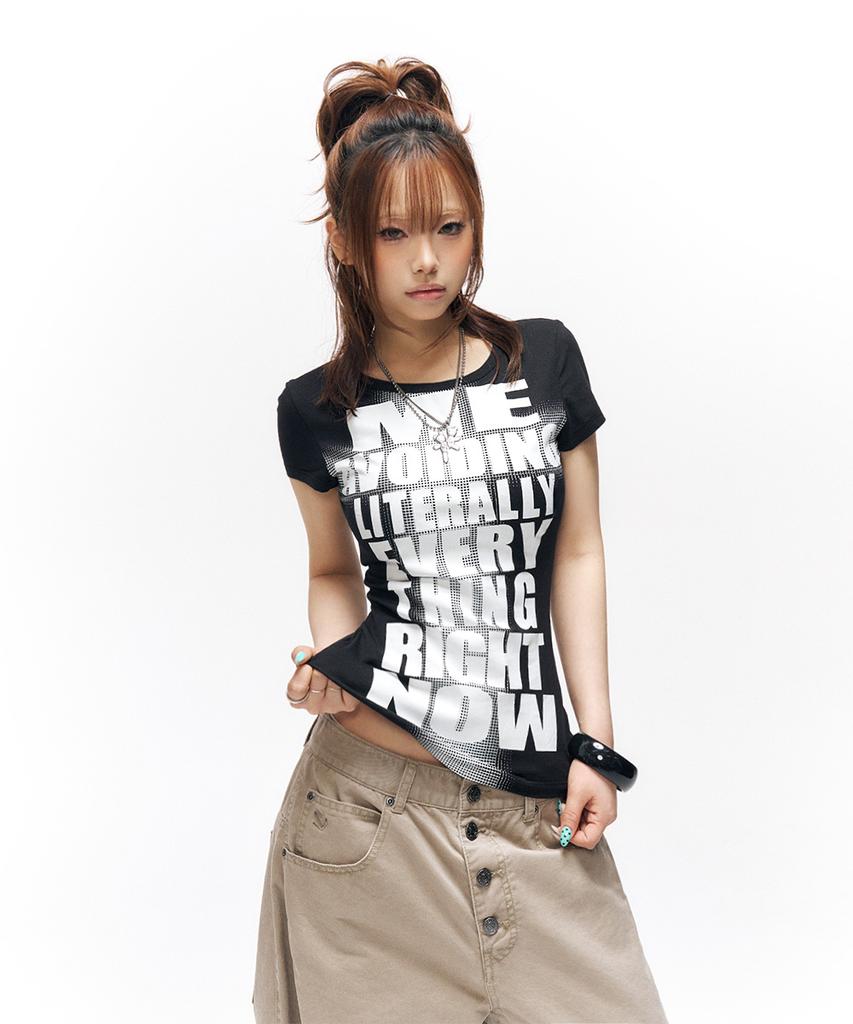 SCHISM INDUCING Avoiding Everything T Shirt Black