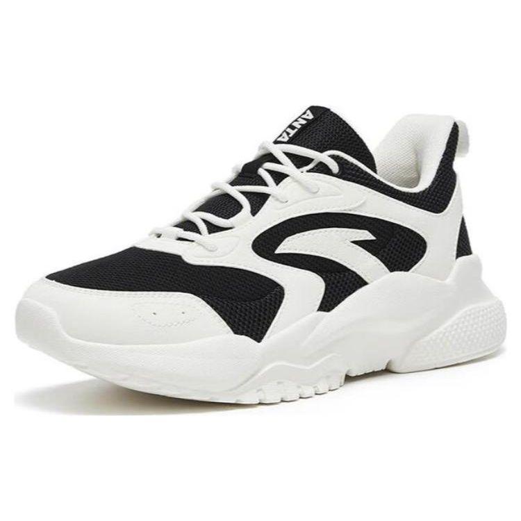 Anta Tide Worship TD Shock Absorption Non-Slip Wear-Resistant Low-Top Sports Casual Shoes Women sneakers White Black 122318841-2