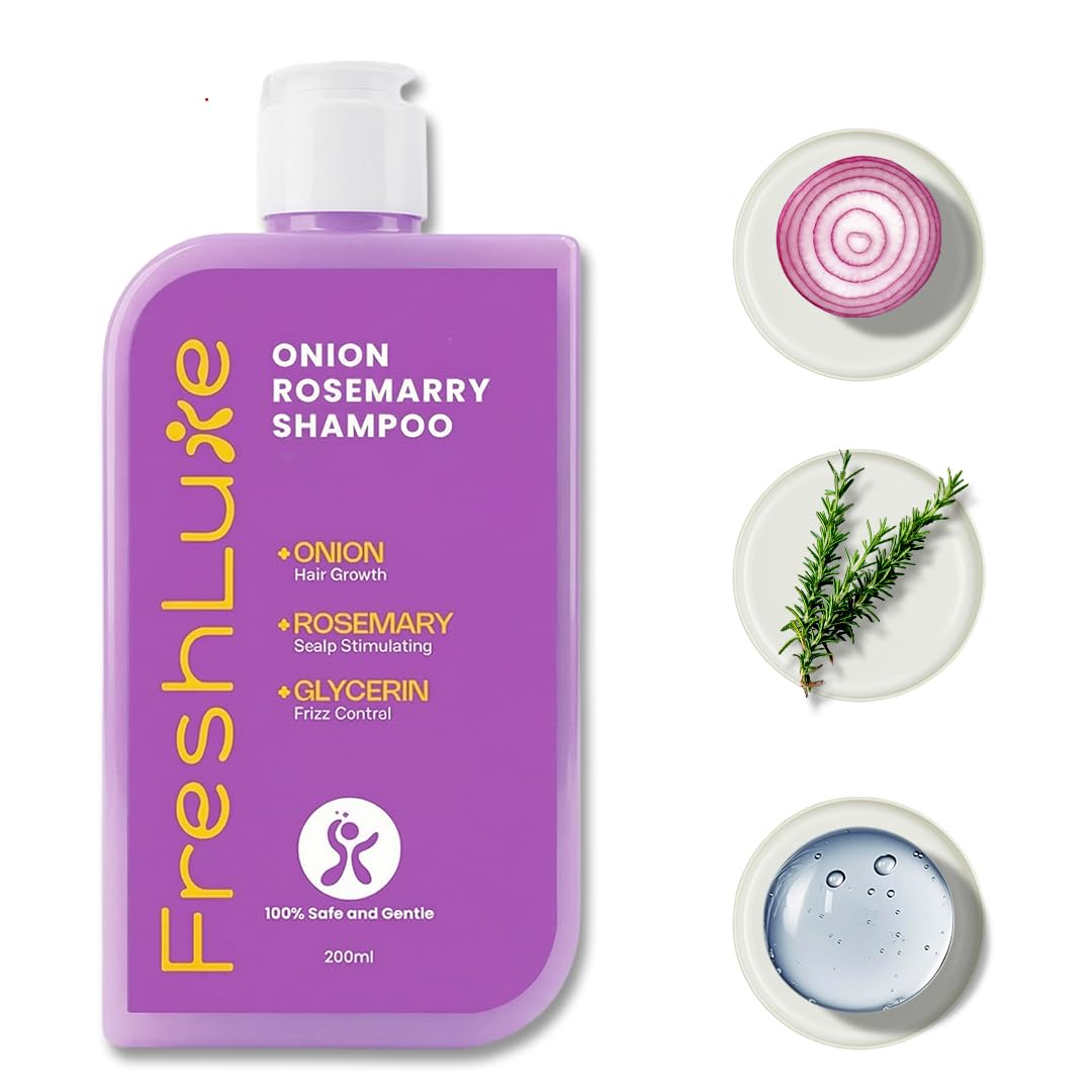 Onion & Rosemary Growth Boost Shampoo for Men & Women - 200 ml | 200 ML
