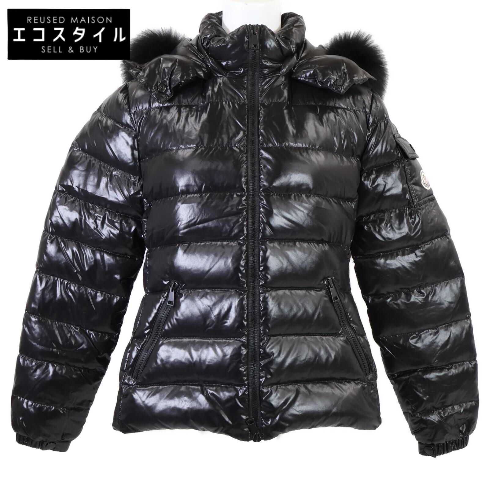 

MONCLER [Good Condition] BADYFUR Fur/Hooded Down Jacket Jacket 1 blackUsed