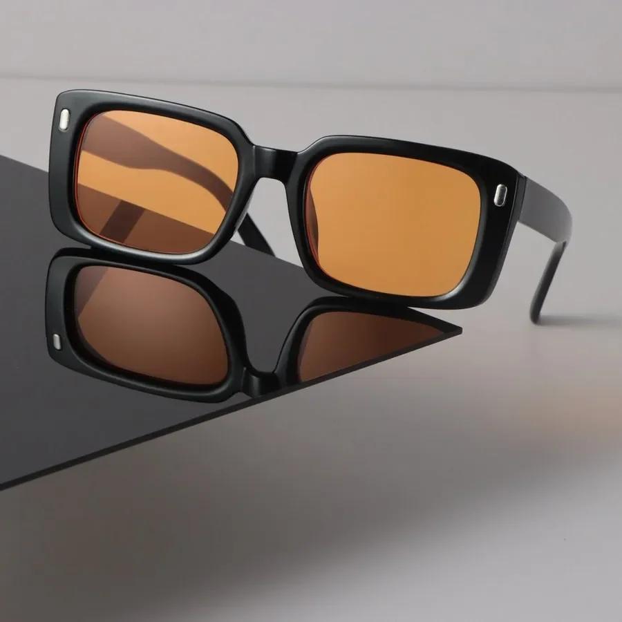 Vintage Sunglasses Women Men Square Mirror Clear Fashion Eyewear Sexy Designer Brand Black Sun Glasses for Female Male