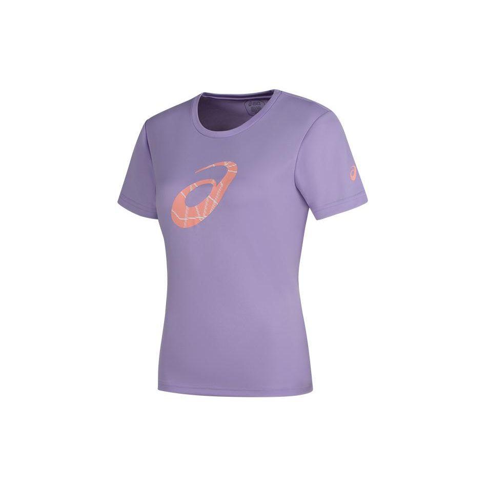 

Asics Round Neck Pullover Breathable Short Sleeve T-Shirt Women Tops Purple 2032C754-500 M
