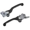ZETA RACING Jeu de leviers de pivot FP Noir Levier pliant vers l'avant Position Réglage continu Alliage d'aluminium forgé Dirt Freak F5057 pour KTM HQV GASGAS