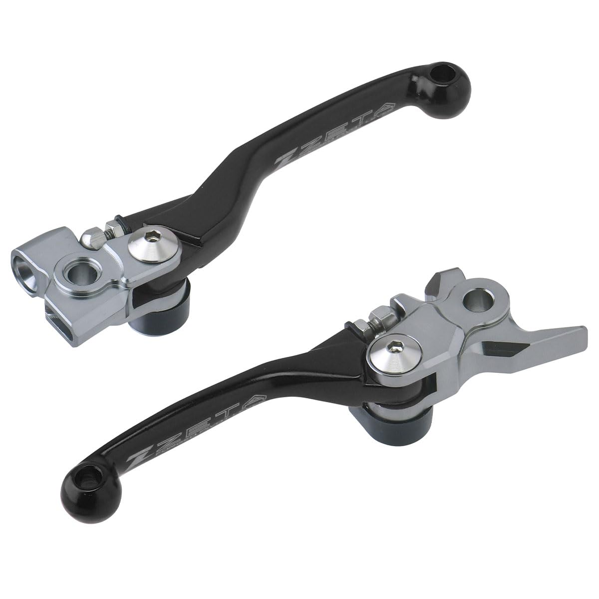 ZETA RACING Pivot Lever Set FP Black Forward Folding Lever Position Stepless Adjustment Forged Aluminum Alloy Dirt Freak F5057 for KTM HQV GASGAS чёрный