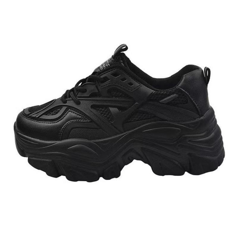 Women's models increase in height Spring new versatile small people show height thick-soled fried street sneakers women