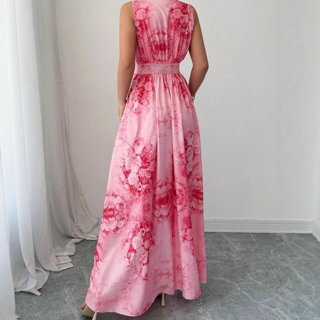 Strandkleid mit schmaler Taille und Meeresurlaubskleid