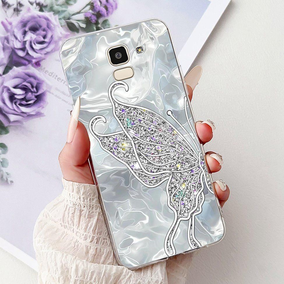 Clear For Samsung J6 2018 Case SM-J600F Cute Fashion Funny Painted Back Cover For Samsung Galaxy J6 2018 Phone Case J600G J600FN
