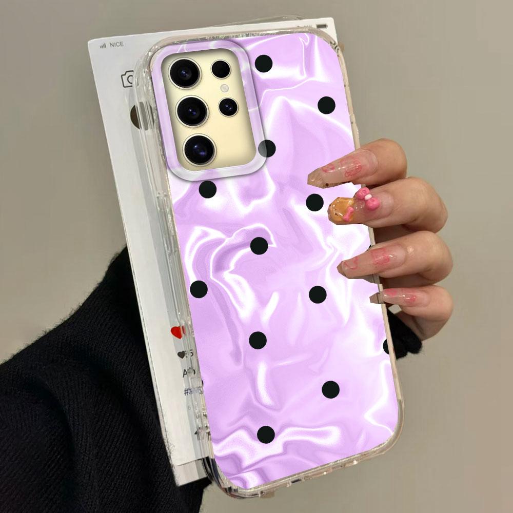 Elegant Phone Case For Samsung Galaxy S26 S25 Ultra S24 Plus S22 S21 S20 S23 FE Artistic Colorful Circular Dots Cover Water Wave