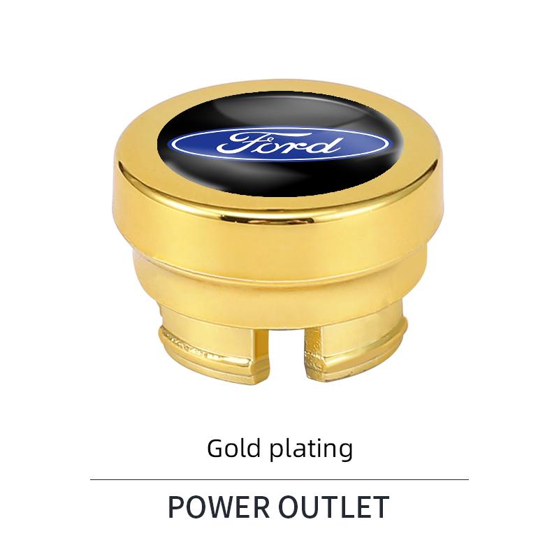 Autoaufkleber Auto Zigarettenanzünder Abdeckung Staubschutz Zubehör für Ford S MAX Ranger Focus Fiesta Mondeo Kuga Mustang Escort KA