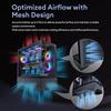 Okinos Aqua 6 Infinity Black PC Case: A Pillarless ATX-compatible PC Case with 3 ARGB Fans Included As Standard. (OKINOS AQUA 6 Infinity Mid-Tower