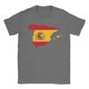 Spain Map Tshirt Unisex Vintage 100 Cotton Tee Shirt O Neck Short Sleeve T Shirts Birthday Present Tops